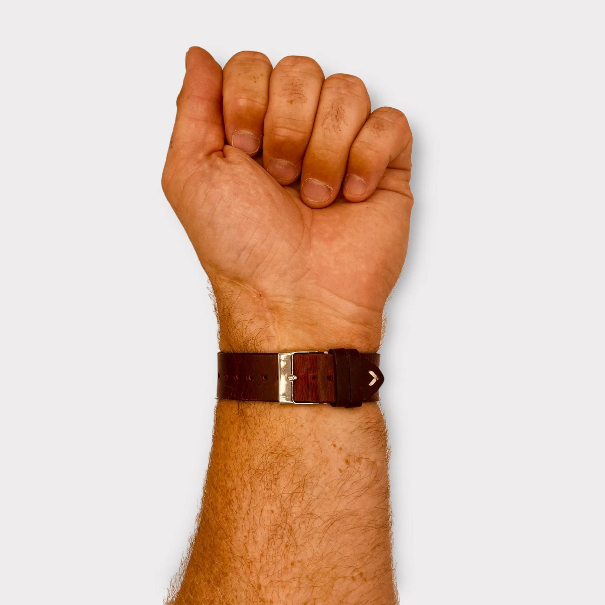 Vintage Oiled Leather Watch Straps Compatible with the Kogan Active  II Smart Watch