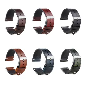 Vintage Oiled Leather Watch Straps Compatible with the Kogan Active  II Smart Watch