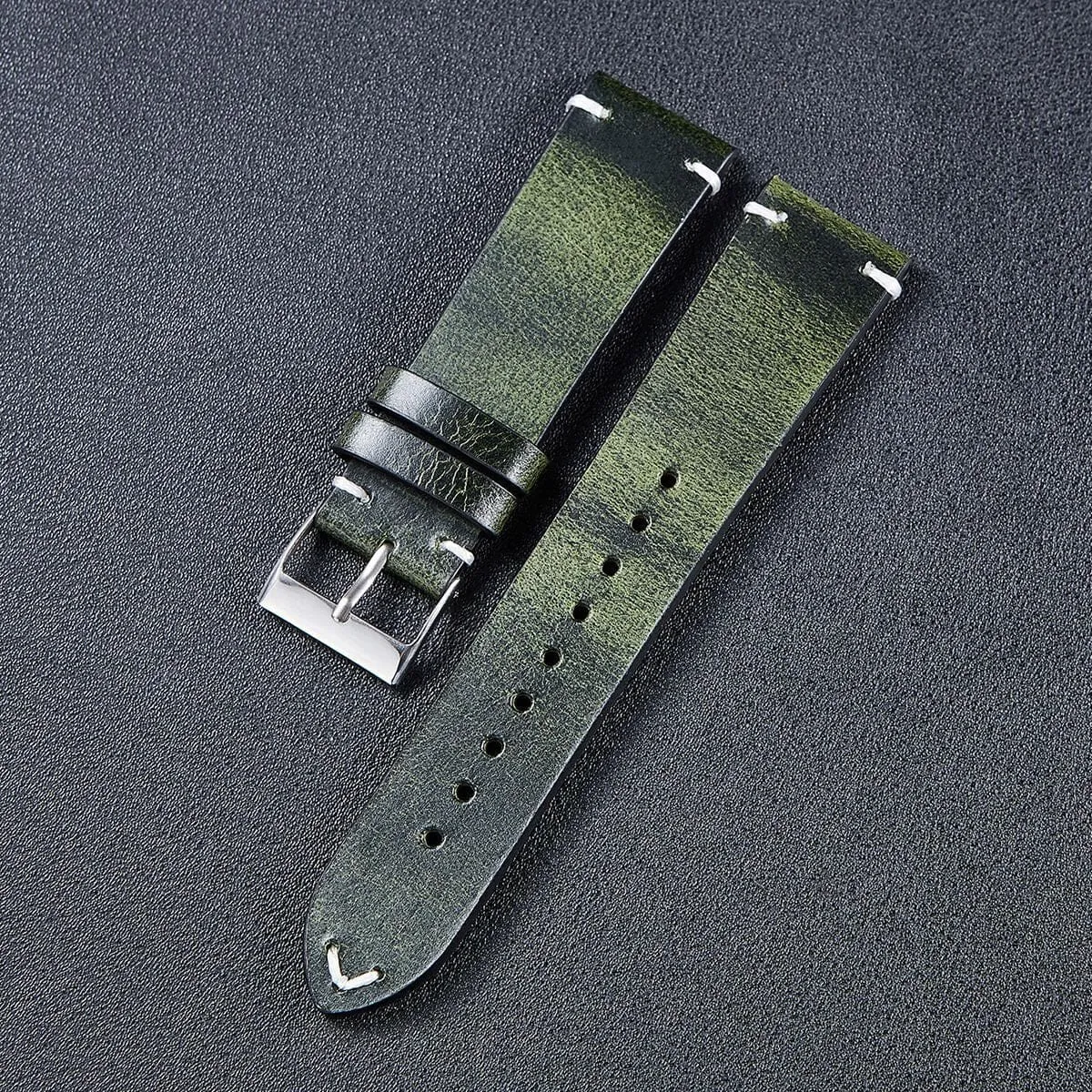 Vintage Oiled Leather Watch Straps Compatible with the Kogan Active  Smart Watch
