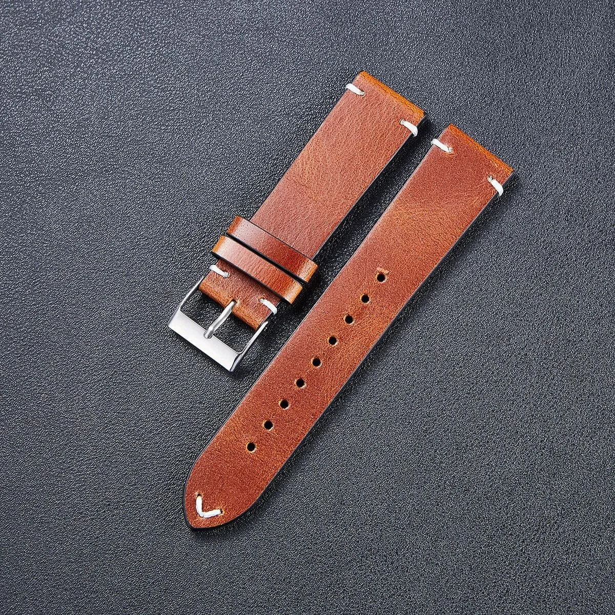 Vintage Oiled Leather Watch Straps Compatible with the Kogan Active  Smart Watch