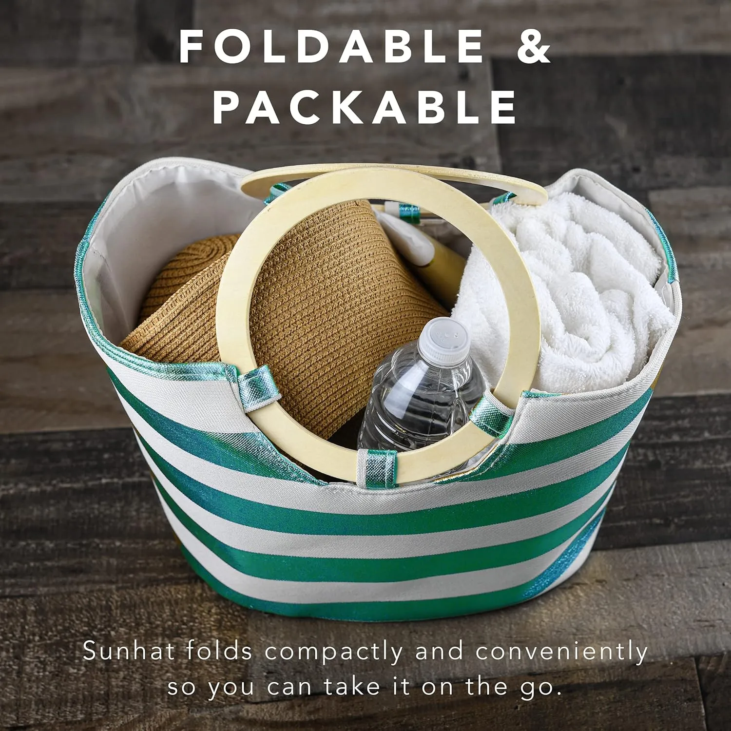 Women Floppy Sun Hat with Wide BrimFoldable Roll-Up Straw Beach Hat UPF 50