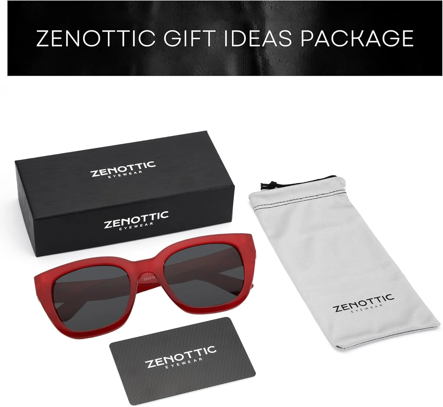 ZENOTTIC Retro Square Polarized Sunglasses for Women Vintage Sun Glasses UV400 Protection Trendy Shades Fashion Style